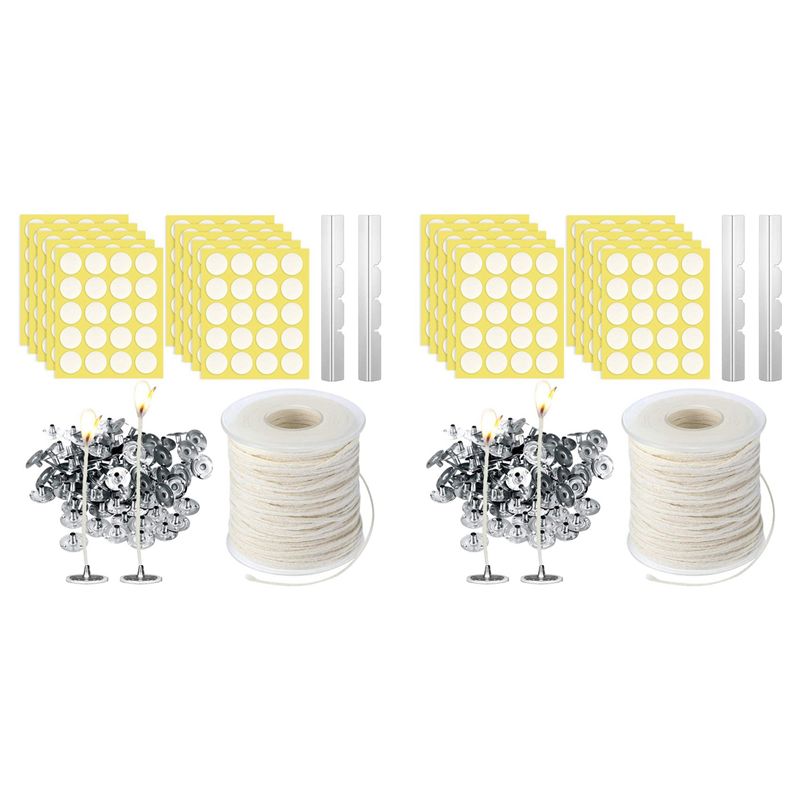 Candle Making Wicks - مجموعة أدوات صنع الشموع GTBL 2X،