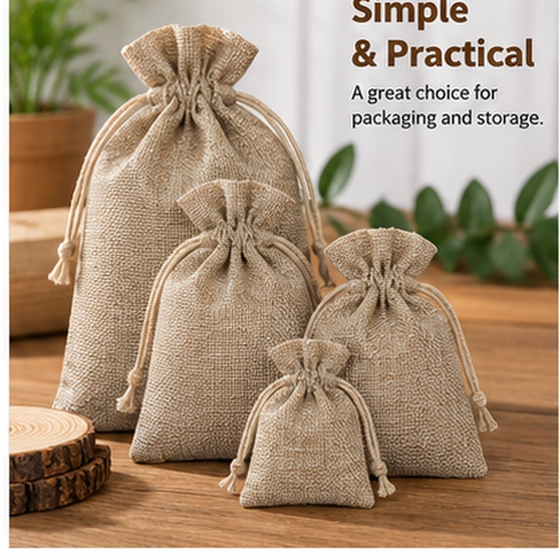 أكياس هدايا من الخيش الطبيعي ب - مراجعة Jute Bag Packaging وسعره