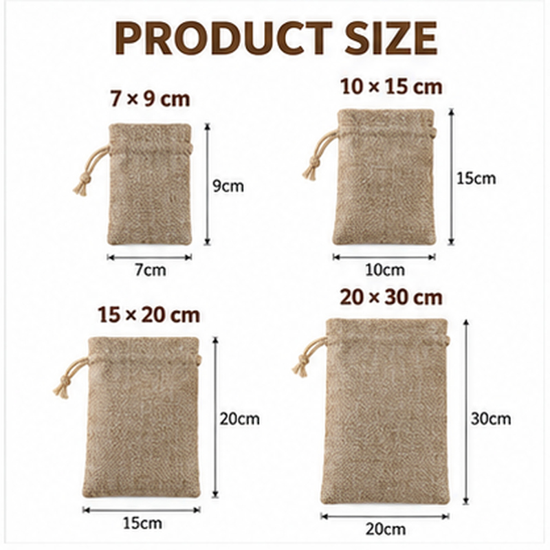 أكياس هدايا من الخيش الطبيعي ب - مراجعة Jute Bag Packaging وسعره