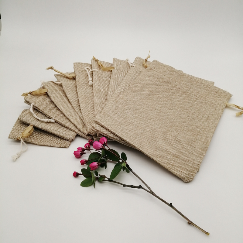 200 قطعة حقيبة الخيش قسط هدية  - مراجعة Jute Bag Packaging وسعره
