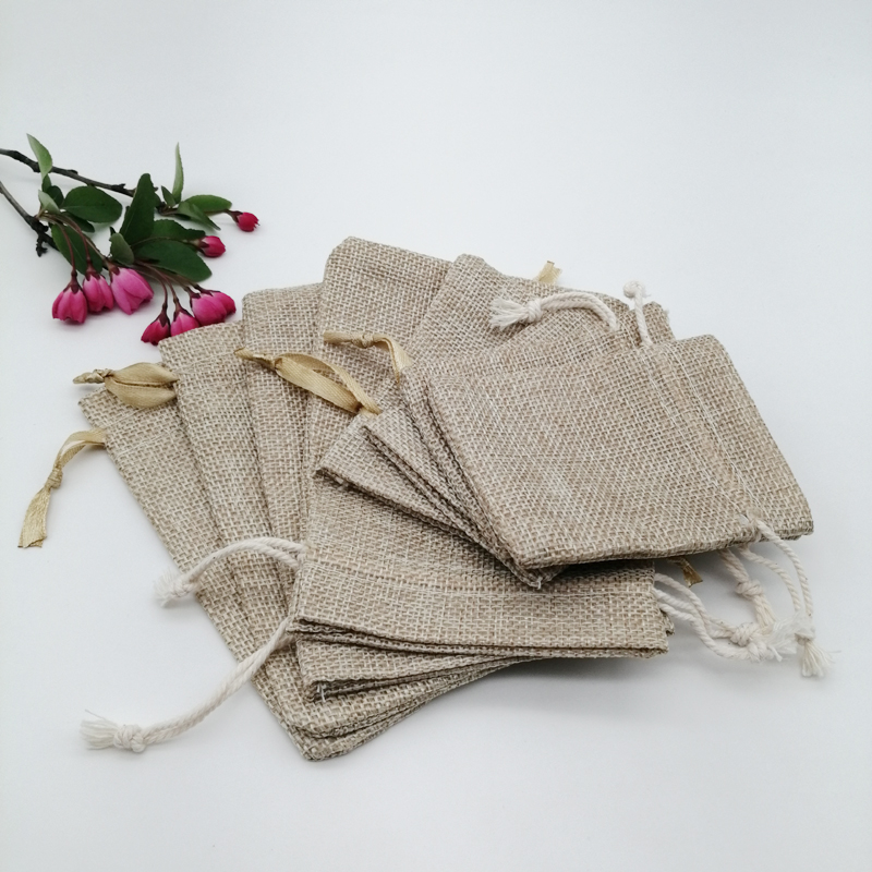 200 قطعة حقيبة الخيش قسط هدية  - مراجعة Jute Bag Packaging وسعره