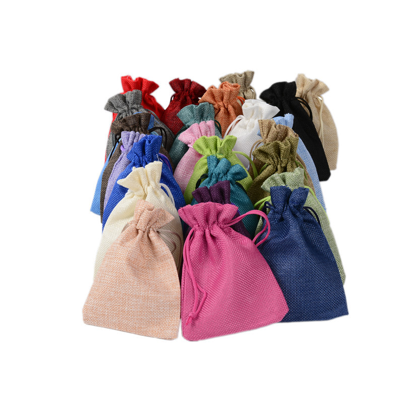 50 قطعة من أكياس الكتان والجوت - مراجعة Jute Bag Packaging وسعره