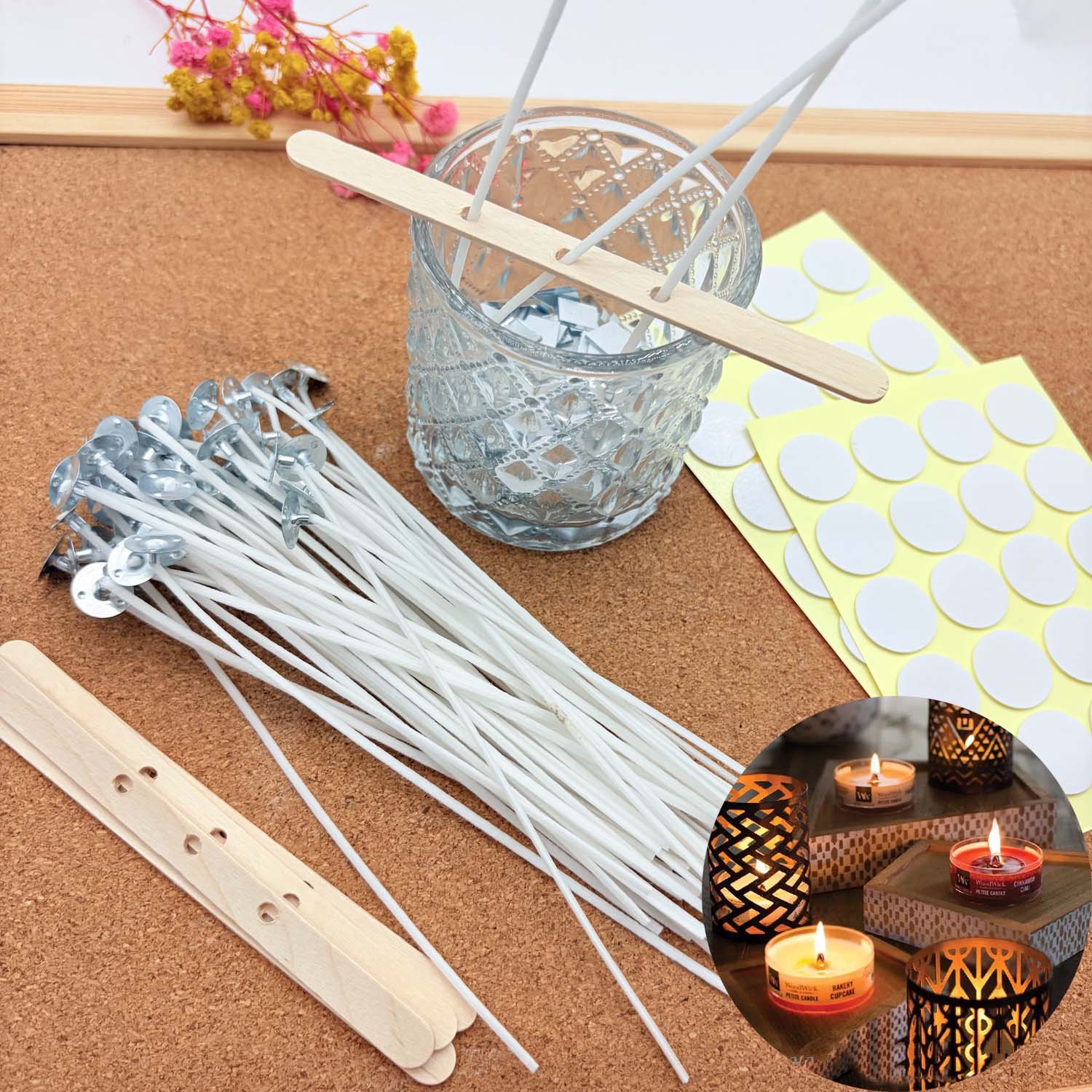 مجموعة واحدة من أدوات صنع الشم - مراجعة Candle Making Wicks وسعره
