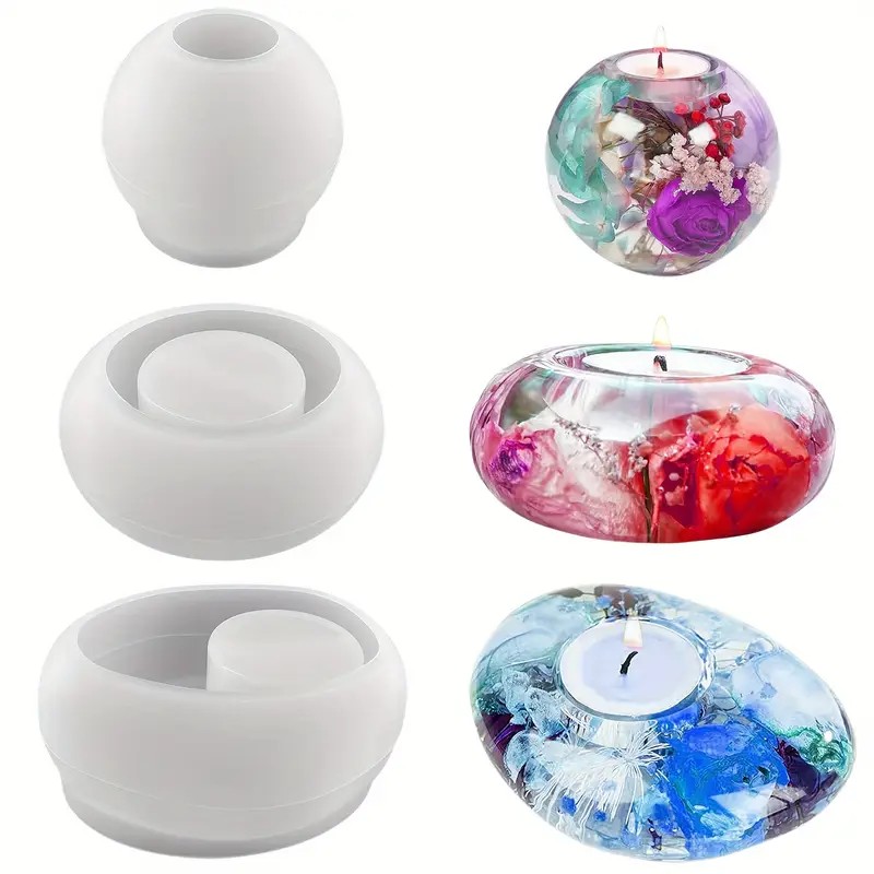 Tealight شمعة حامل الراتنج قال - مراجعة Candle Making Jars وسعره