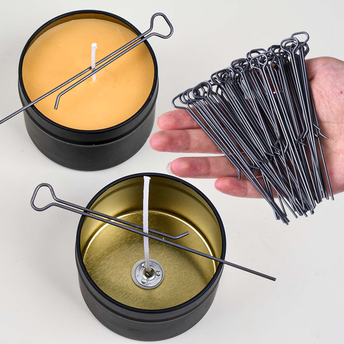 5/10 قطع حاملات فتائل الشمع بط - مراجعة Candle Making Wicks وسعره