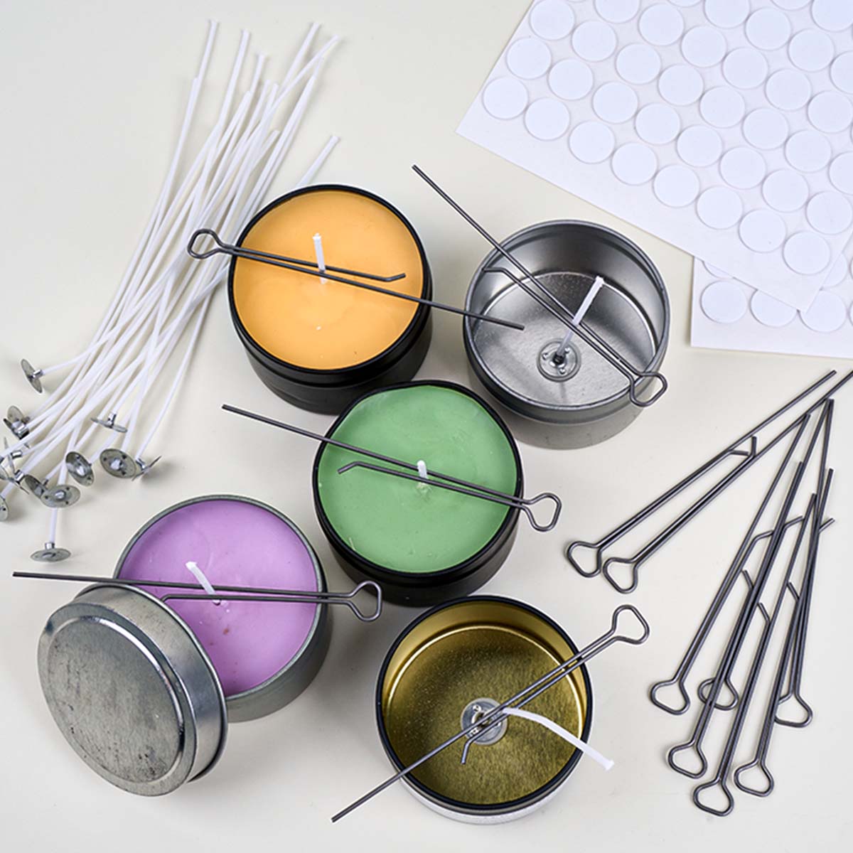 5/10 قطع حاملات فتائل الشمع بط - مراجعة Candle Making Wicks وسعره