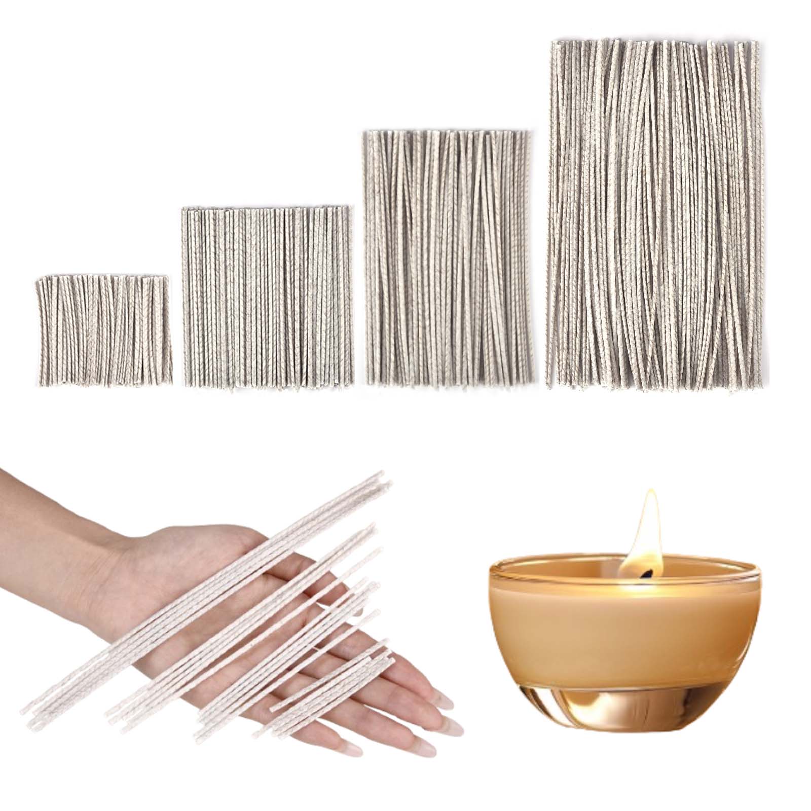 100 قطعة 6/10/15/20 سنتيمتر مش - مراجعة Candle Making Wicks وسعره