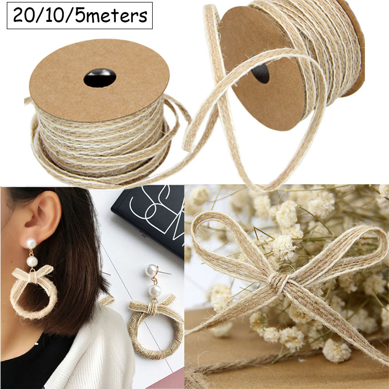20/10/5 متر حبل الجوت الطبيعي  - مراجعة Jute Bag Packaging وسعره