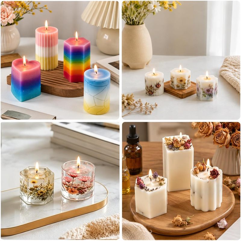مجموعة قوالب الشمع، قوالب شمع  - مراجعة Candle Making Set وسعره