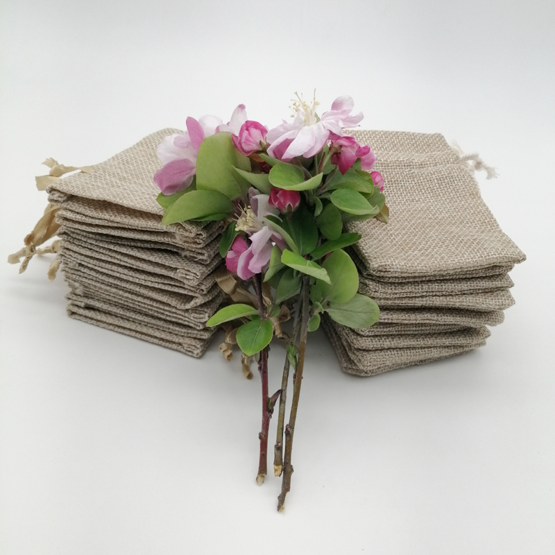 50 قطعة حقائب للهدايا الجوت كي - مراجعة Jute Bag Packaging وسعره